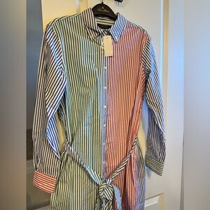 Brooks Brothers Blue, Green, and Red Striped Shirt